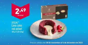ALDI Special lava cake red velvet oferta