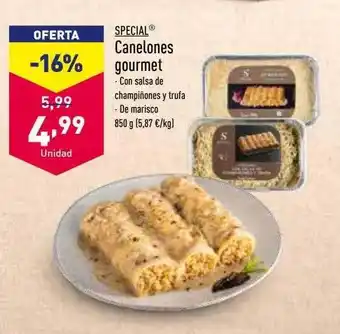 ALDI Special canelones gourmet oferta