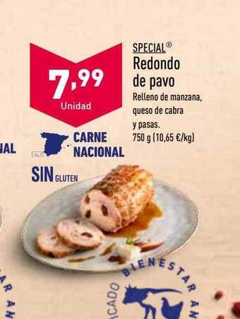 ALDI Special redondo de pavo oferta