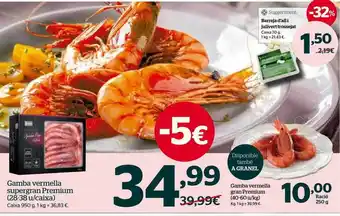 La Sirena Ggamba vermella supergran premium gamba vermella gran premium oferta
