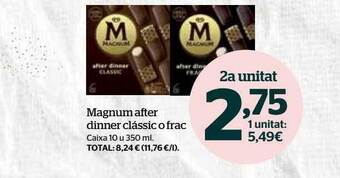 La Sirena Magnum after dinner clássic o frac oferta