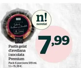 La Sirena Pastis gelat d'avellana i xocolata premium oferta