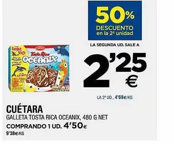 BM Supermercados Cuétara galleta tosta rica oceanix oferta