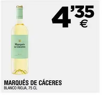 BM Supermercados Marqués de cáceres blanco rioja oferta