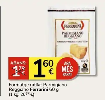 Consum Queso rallado ferrarini oferta