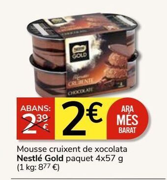 Consum Mousse de chocolate nestlé oferta