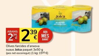 Consum Aceitunas rellenas de anchoa jolca oferta