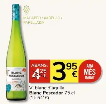 Consum Vino blanco blanc pescador oferta