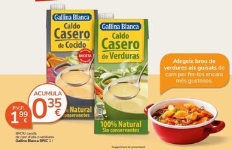 Consum Caldo casero gallina blanca oferta