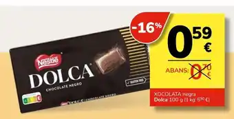 Chocolate negro dolca