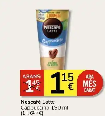 Consum Capuccino nescafé oferta