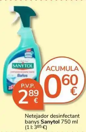 Consum Desinfectante sanytol oferta