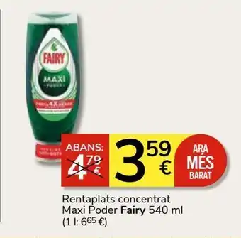 Consum Lavavajillas fairy oferta