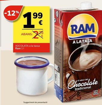 Consum Chocolate a la taza ram oferta