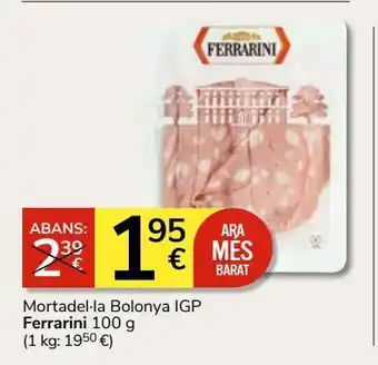 Consum Mortadela ferrarini oferta
