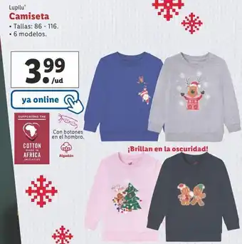 Lidl Camiseta niño lupilu oferta