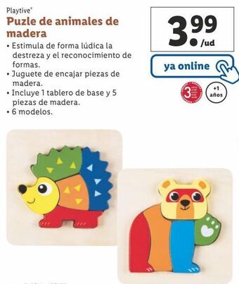 Lidl Puzzles playtive oferta