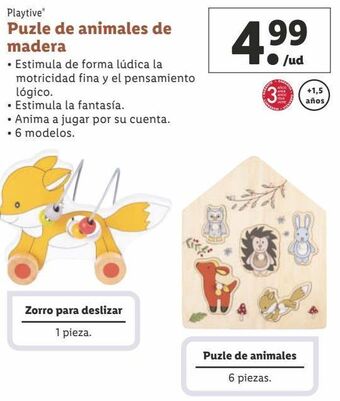 Lidl Puzzles playtive oferta