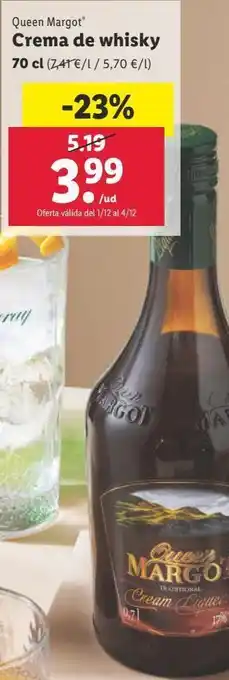 Lidl Crema de whisky oferta