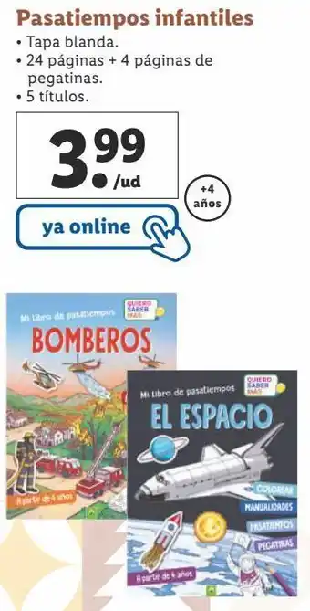 Lidl Libros infantiles oferta