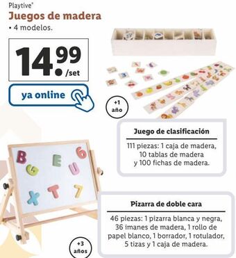 Lidl Juguetes de madera playtive oferta