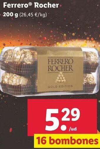Lidl Bombones ferrero rocher oferta