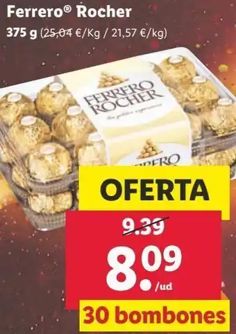 Lidl Bombones ferrer oferta