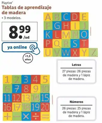 Lidl Juguetes educativos playtive oferta