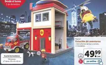 Lidl Estación de bomberos playtive oferta