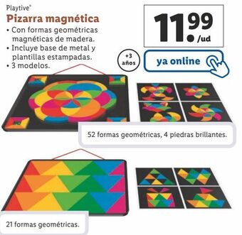 Lidl Pizarra magnética playtive oferta