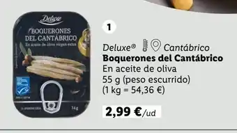 Lidl Boquerones deluxe oferta
