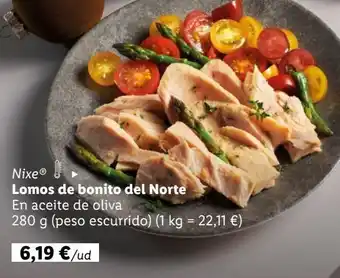 Lidl Lomos de bonito en aceite nixe oferta