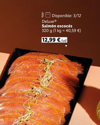 Lidl Salmón escocés deluxe oferta