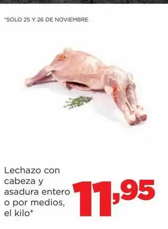 Alimerka Lechazo con cabeza y asadura entero o por medios oferta