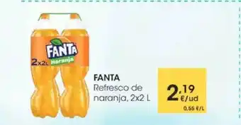 Eroski Fanta Refresco De Naranja 2 x 2L oferta