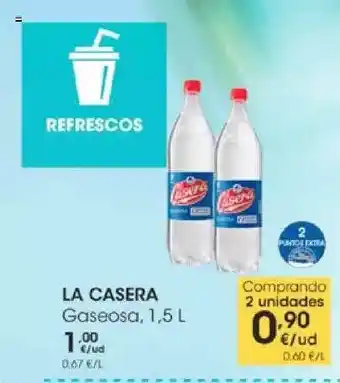 Eroski La Casera Gaseosa 1,5L oferta