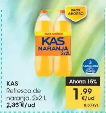 Eroski Kas Refresco De Naranja 2 x 2L oferta