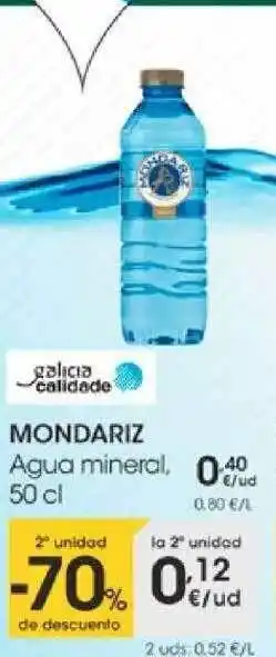 Eroski Mondariz Agua Mineral 50cl oferta