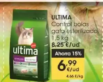 Eroski Ultima Control Bolas Gato Esterilizado 1,5kg oferta