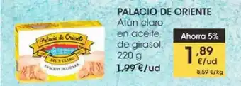 Eroski Palacio De Oriente Atún Claro En Aceite De Girasol 220g oferta