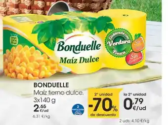 Eroski Bonduelle Maíz Tierno Dulce 3 x 140g oferta