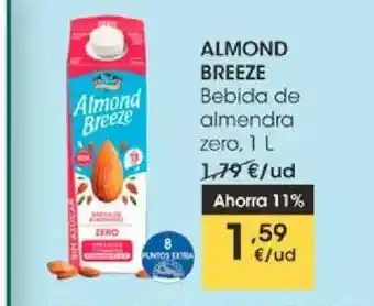 Eroski Almond Breeze Bebida De Almendra Zero 1L oferta