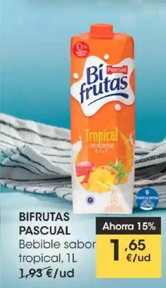 Eroski Bifrutas Pascual Bebible Sabor Tropical 1L oferta