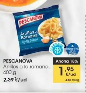 Eroski Pescanova Anillos A La Romana 400g oferta
