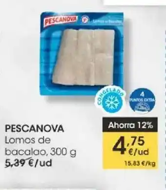 Eroski Pescanova Lomos De Bacalao 300g oferta