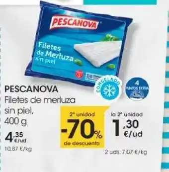 Eroski Pescanova Filetes De Merluza Sin Piel 400g oferta