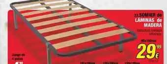 Rapimueble Somier De Láminas De Madera oferta