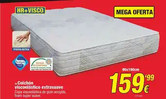 Rapimueble Colchón Viscoelástico Extrasuave oferta