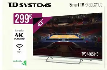 MR Micro TD Systems Smart TV K43DLX11US oferta