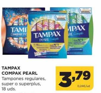 Alimerka Tampax compak pearl oferta